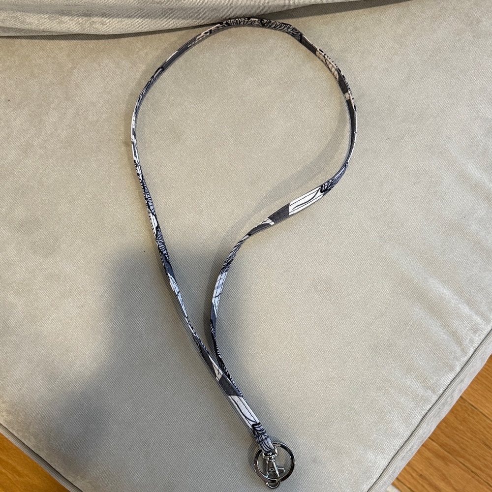 Vera Bradley Black and White Lanyard